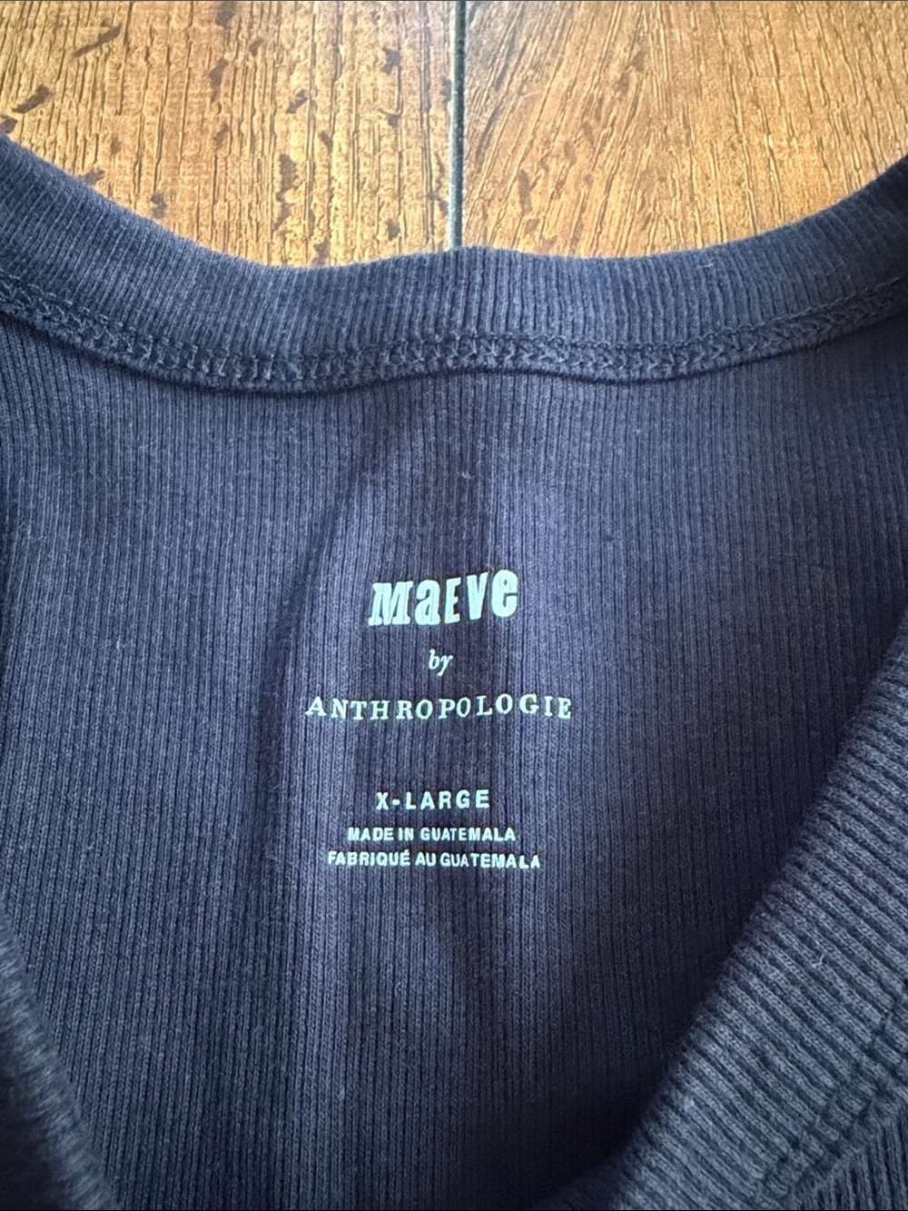 Anthropologie Black Ribbed Cropped Tank - Picture 2 of 4